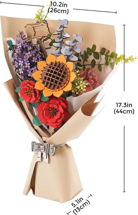 Produktbild Robotime Modellbausatz 'BLUMENSTRAUSS'