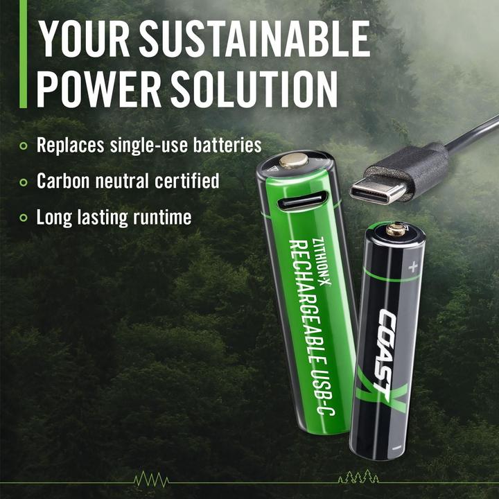 Immagine prodotto Coast Zithion-X USB-C (4 pz., AA, 2400 mAh)