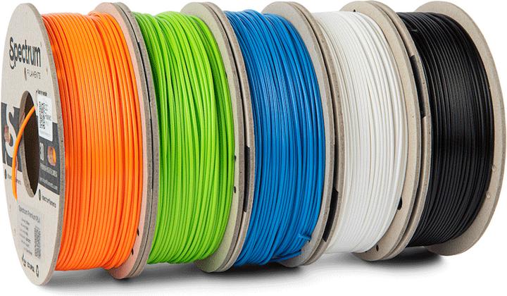Immagine prodotto Filamento Premium PLA 5 confezioni da 1,75 mm (PLA, 1.75 mm, Bianco)