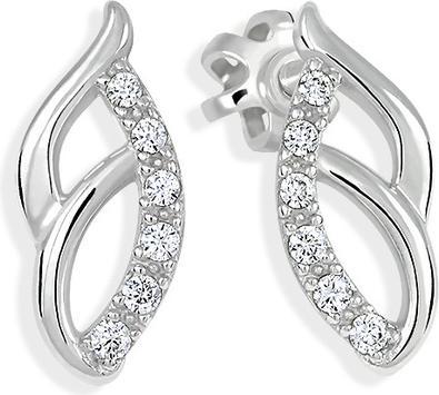 Image du produit Brilio Silver - Charmantes boucles d'oreilles en argent avec zircons 436 001 00550 04