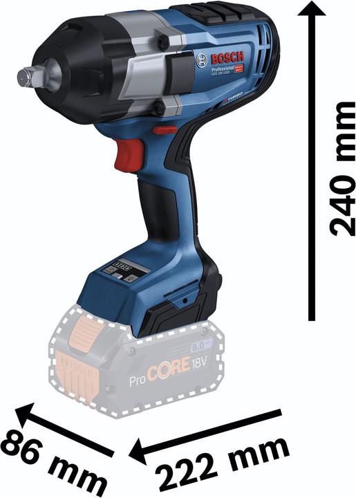 Actual product image Bosch Professional GDS 18V-1000 Professional (Rechargeable battery operated)