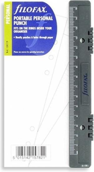 Filofax Einlage Personal Locher schwarz 17cm, 6-fach