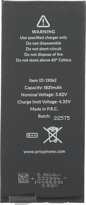 Produktbild prio Batteriezelle für iPhone 8 (ohne Flex-Kabel)