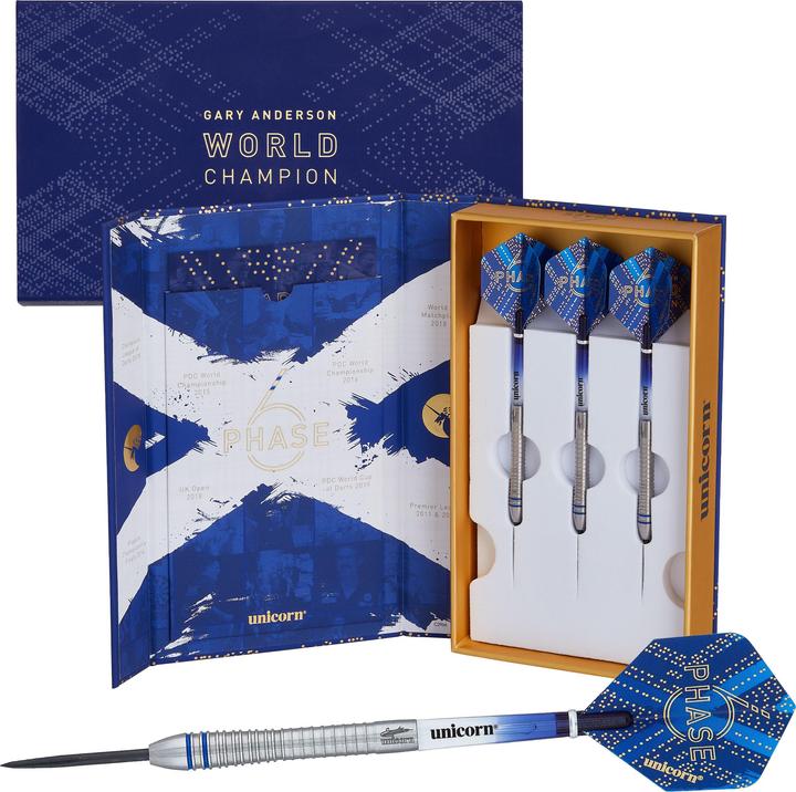 Immagine prodotto Unicorn Dardo di pietra Campione del Mondo Unicorno Gary Anderson Fase 6, 22g (22 g)
