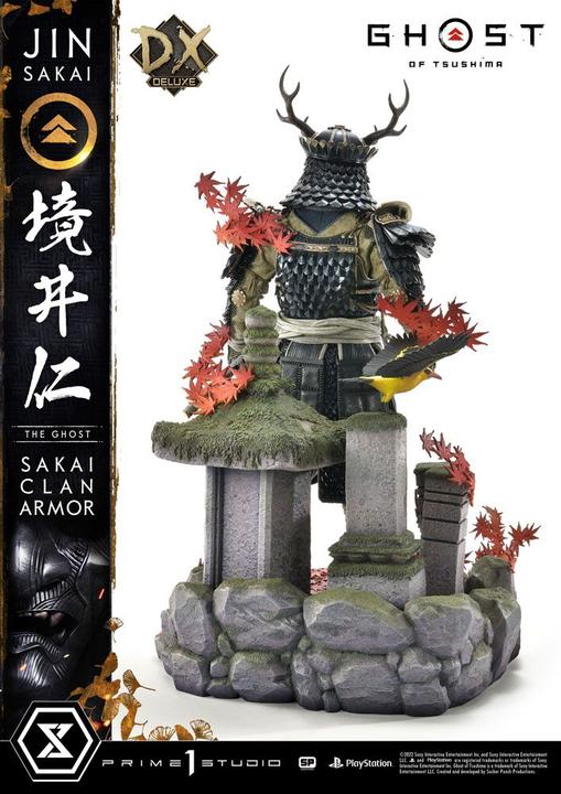 Actual product image Prime 1 Studio Ghost of Tsushima statuette 1/4 Sakai Clan Armor Deluxe Bonus Version 60 cm