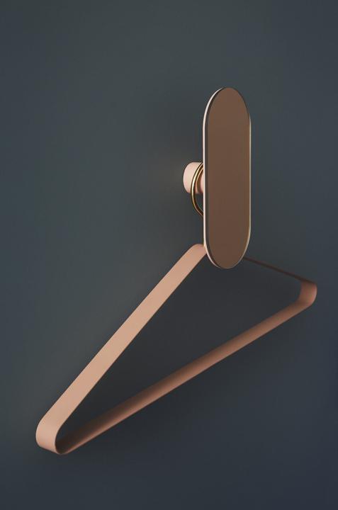 Actual product image Aytm Set of 2 Vestis clothes hangers - rose/gold (2 x)