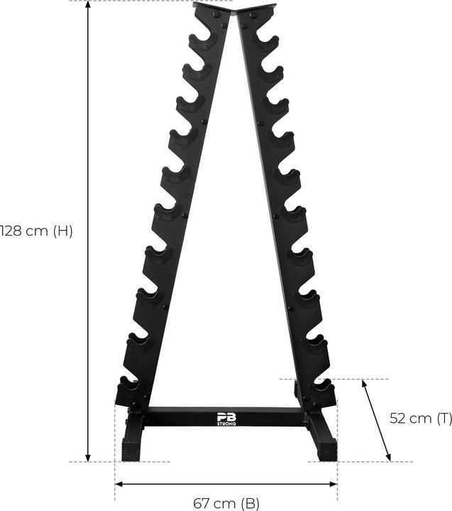 Produktbild Perform Better Kurzhantelpyramide 10 Paar