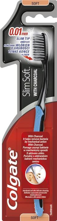 Produktbild Colgate Slim Soft Charcoal Toothbrush - Soft Activated Carbon Toothbrush