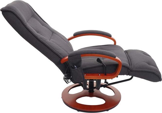 Produktbild Swisshandel24 Relaxliege ARLES II, Relaxsessel Massagesessel, MIT Massage Stoff/Textil - dunkelgrau