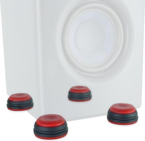 Actual product image keepdrum Speaker speaker feet SSA300 8-piece in red