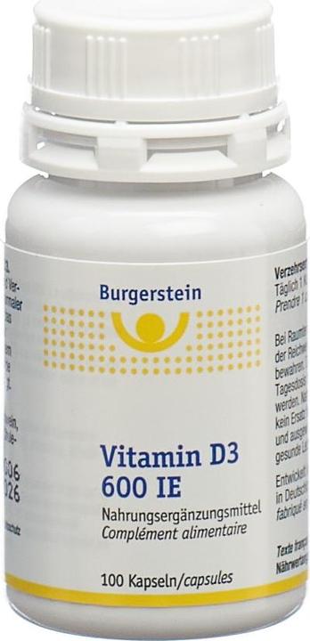 Produktbild Burgerstein Vitamin D3 (100 Stück, Tabletten, Kapseln, 34 g)
