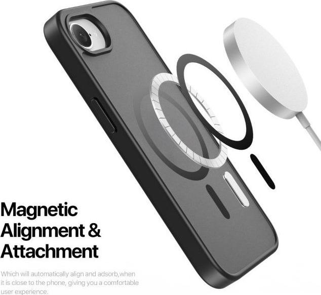 Immagine prodotto Dux Ducis iPhone SE (2025) Compatible with MagSafe Case - Black (Apple iPhone 16e)