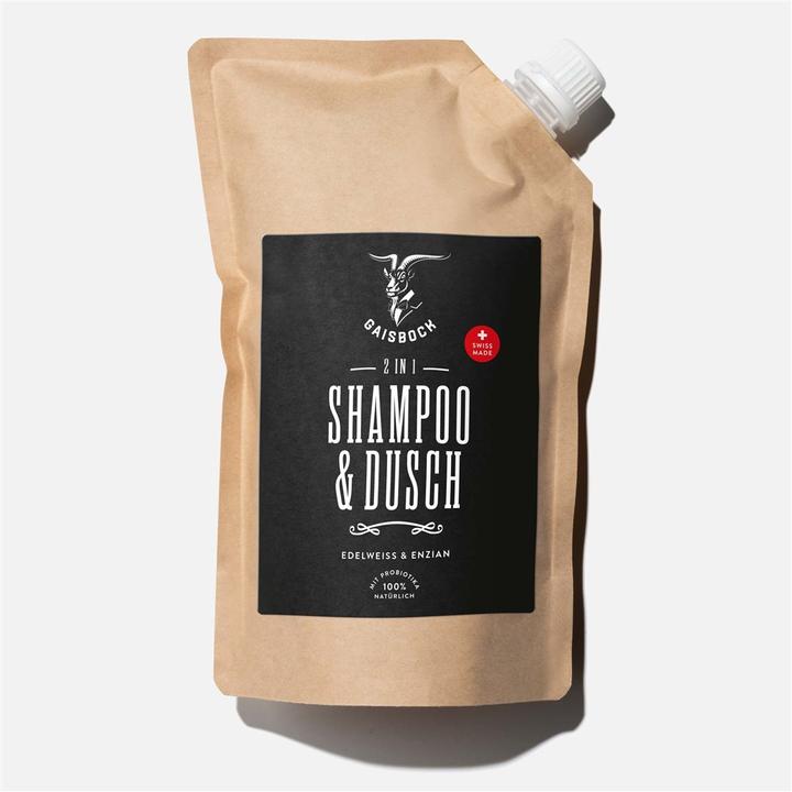 Immagine prodotto Gaisbock Ricarica 2 in 1 di shampoo e gel doccia (500 ml, Shampoo liquido)