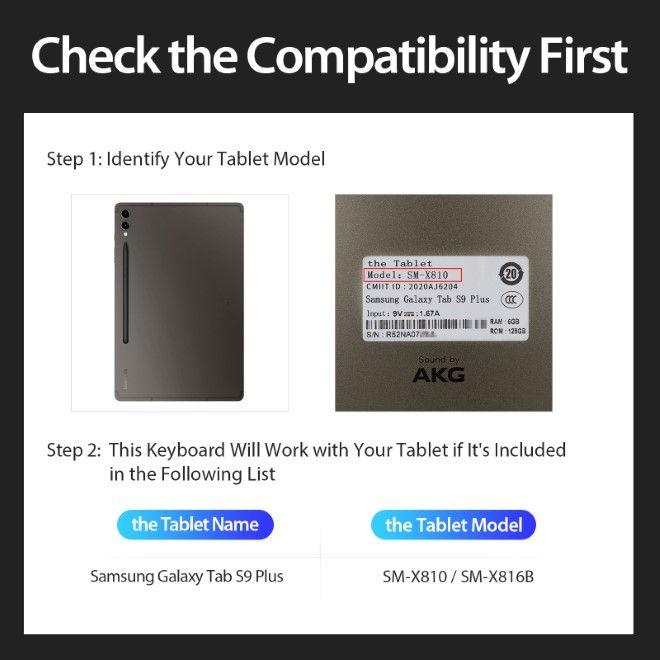 Immagine prodotto Dux Ducis Custodia per tastiera serie DK (US, Galaxy Tab S9+)