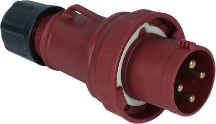 Produktbild Rs Pro Leistungssteckverbinder Stecker Rot 3P+E, 380  415 V / 63A, Kabelmontage IP67 (63 A)