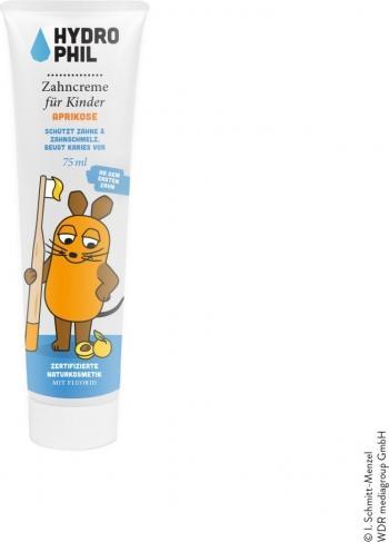 Actual product image Hydrophil Toothpaste for children apricot with fluoride (75 ml)