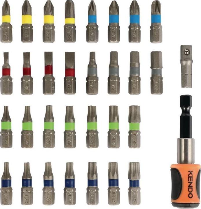 Immagine prodotto Kendo Bit-Set mit Farbcodierung 32-teilig