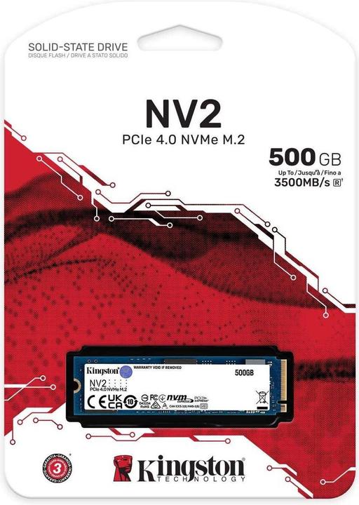 Actual product image Kingston NV2 (500 GB, M.2 2280)