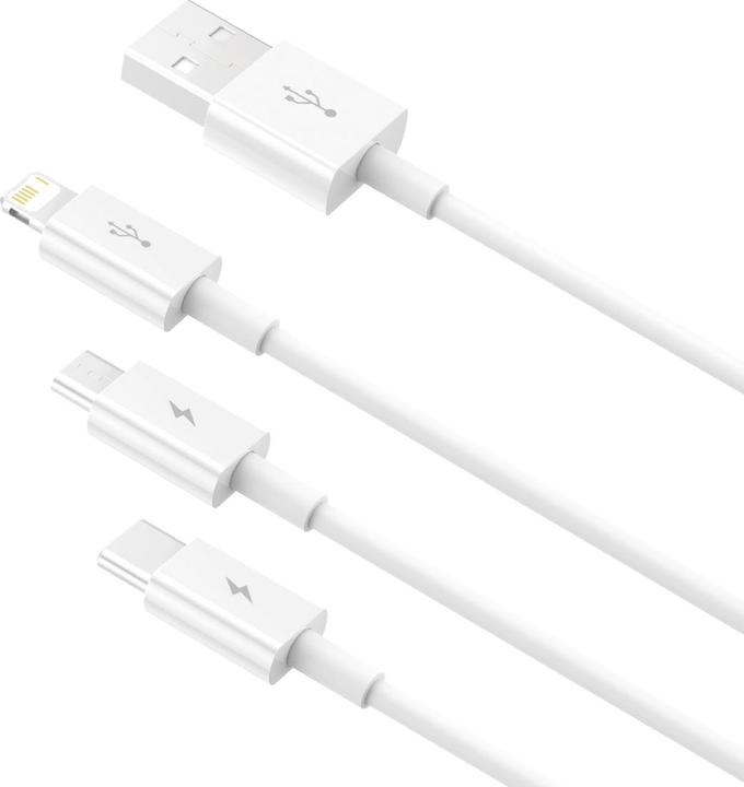 Produktbild Baseus 3 in 1 Multicharger USB-Cable (1.50 m, USB 2.0)