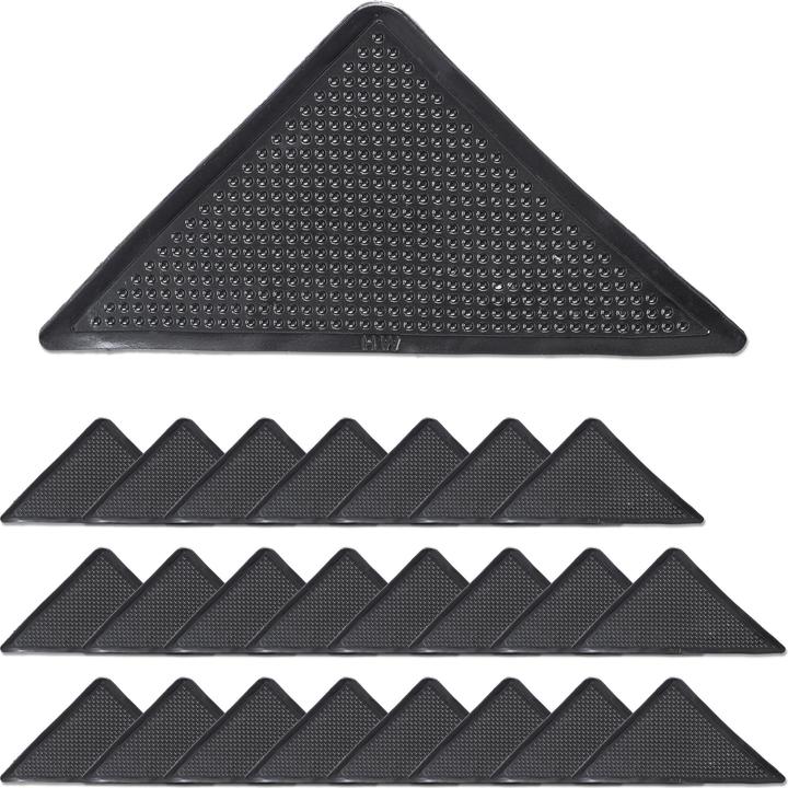 Produktbild Relaxdays 24x Teppich-Antirutschpads (10.5 x 10.5 x 0.5 cm)