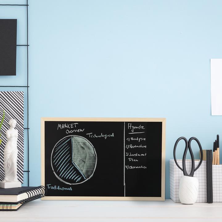 Actual product image Relaxdays Chalkboard with Frame (40 x 2 x 30 cm)