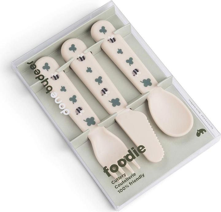 Actual product image Done by Deer Esslernbesteck 3-tlg. Besteck-Set Foodie - Tiny Farm -