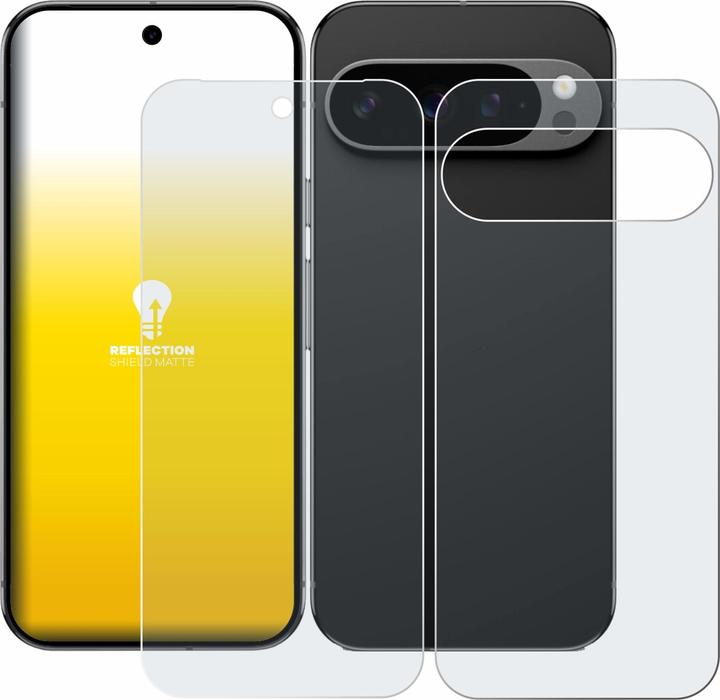 Actual product image upscreen Protective film Screen protector Matt anti-reflective film (1 Piece, Google Pixel 9 Pro)