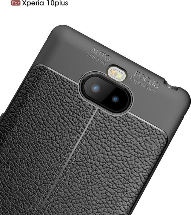 Produktbild Screenguard Sony Xperia 10 Plus Hülle Leather Design TPU Cover (Sony Xperia 10 Plus)