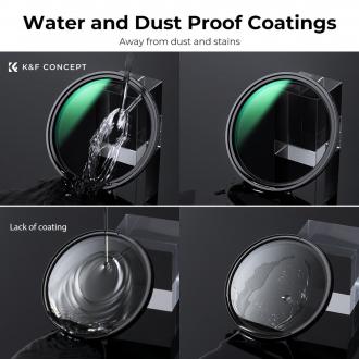 Produktbild K&F Concept Grauer einstellbarer Magnetfilter Nano-X MRC Fader ND2-32 - 72 mm (72 mm, ND- / Graufilter, 72 mm)