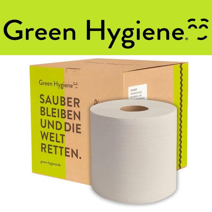 Actual product image Green Hygiene 8x Towel Roll for Autocut/Sensor Dispenser, 2-ply 150m (8 x)