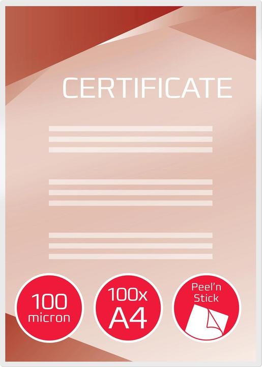 Immagine prodotto GBC Busta per la laminazione con carta staccabile (A4, 100 Pezzo/i, 200 µm)