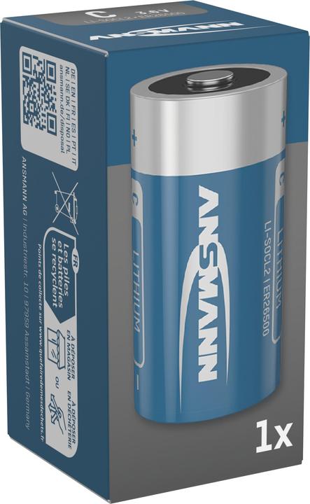 Actual product image Ansmann Battery C ER26500 3.6V Lithium thionyl chloride (1 pcs.)