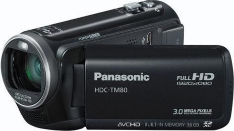 Produktbild Panasonic HDC-TM80, FullHD, DualFlash, 34x Zoom, 16GB, Black (2000 x)