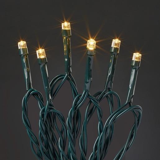 Produktbild Hellum Lichterkette 120 LED warm-weiss aussen Fassungsabstand 10cm 21,9m grün (21.90 m)