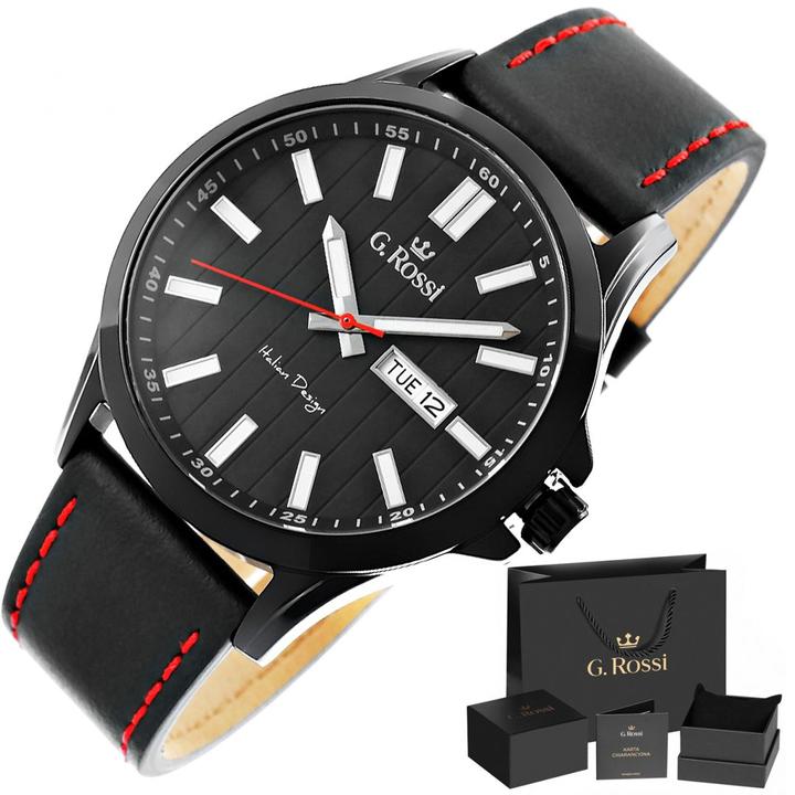 Actual product image Gino Rossi WATCH G. ROSSI - 8071A3-1A3 (zg334c) + BOX watch (Analogue wristwatch)