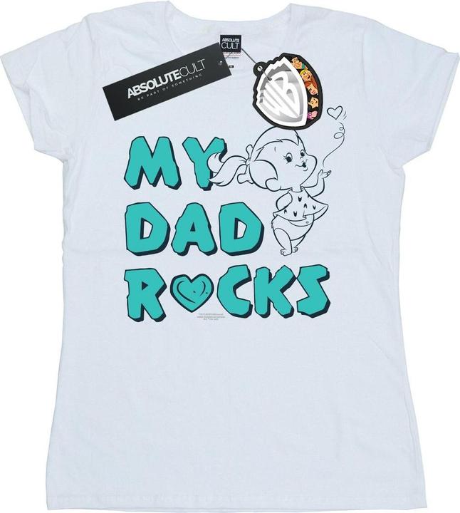 Immagine prodotto The Flintstones Pebbles My Dad Rocks Maglietta Donna (L)