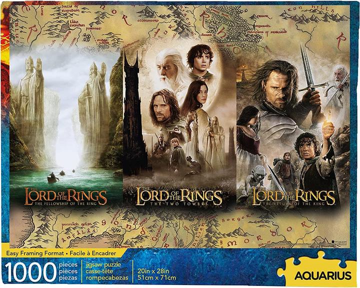 Actual product image Aquarius Lord of the Rings Triptych (Puzzle) (1000 pieces)