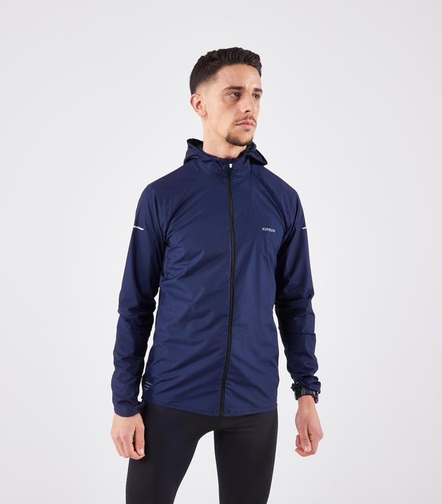 Actual product image Kiprun Running jacket trail running men windproof - Run 900 Wind blue (M)