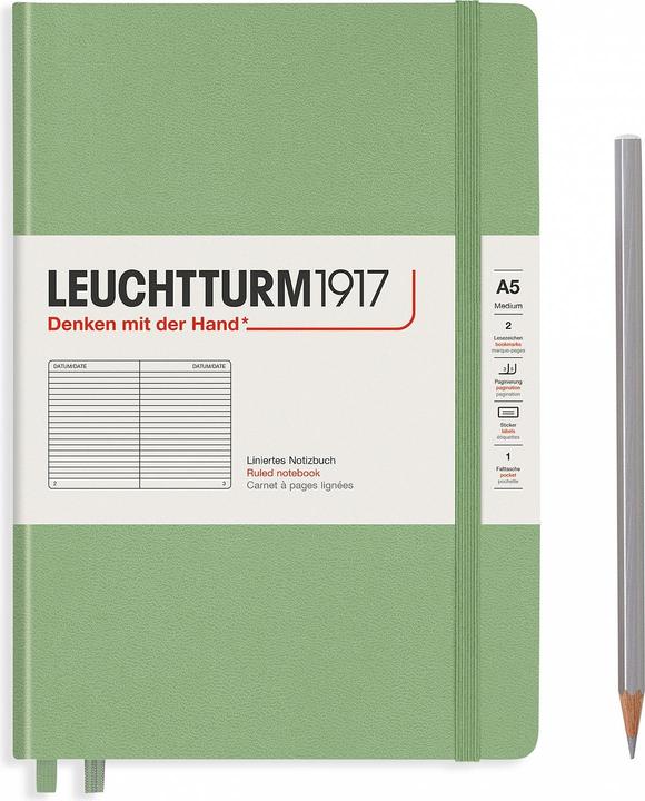 Produktbild Leuchtturm1917 Notizbuch (A5, Liniert, Harter Einband)