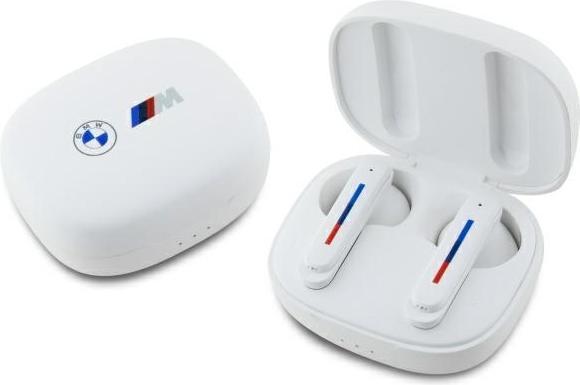 Actual product image BMW Bluetooth headphones BMBEMIATP20LOH TWS + docking station white/white Printed logos (Wireless)