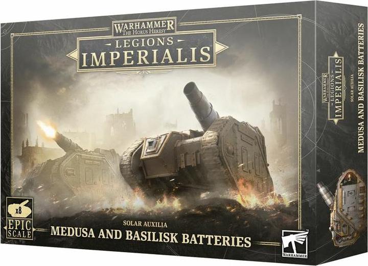 Produktbild Games Workshop Legions Imperialis: Medusa And Basilisk Batteries (Kunststoff)