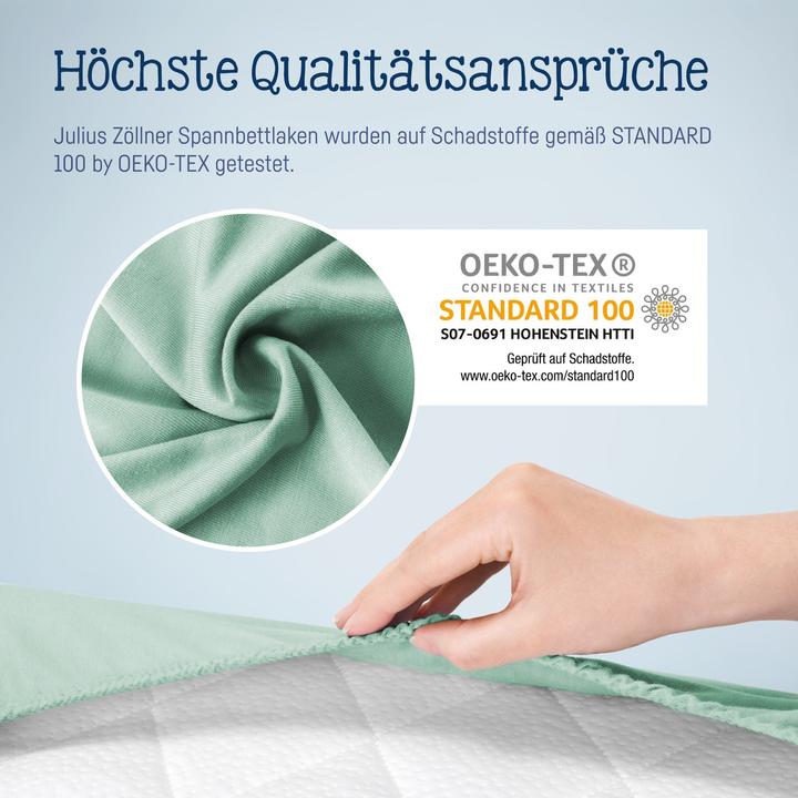 Image du produit Julius Zöllner Drap-housse Jersey Sauge 90 x 40 cm (90 x 40 cm)