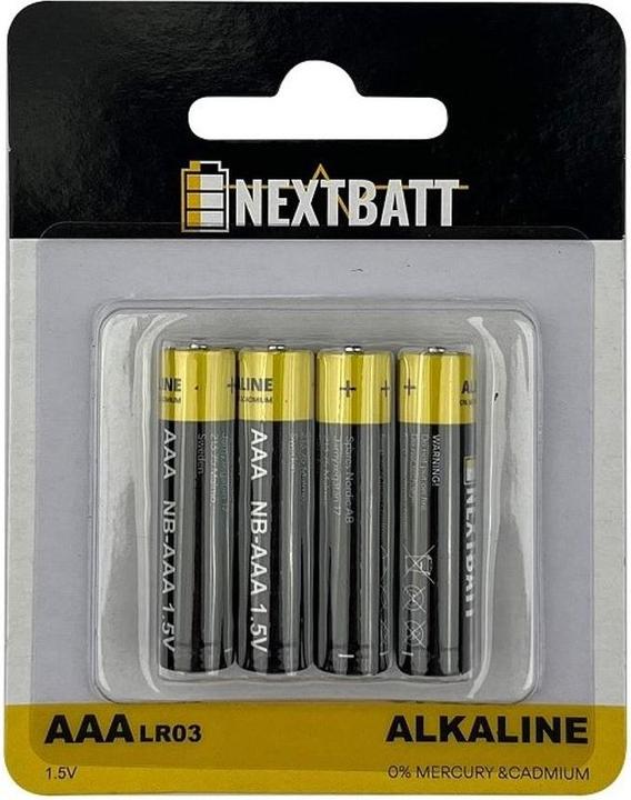 Produktbild OEM NextBatt Battery AAA/LR03, 1.5V, Alkaline - 4-pack (4 Stk., AAA)
