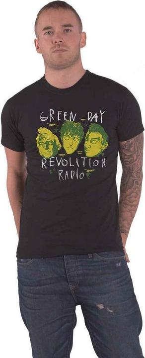 Green Day Unisex Adult Scribble Mask T-Shirt (M)