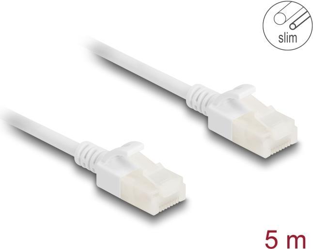 Produktbild Delock RJ45 Netzwerkkabel Cat.6A Stecker zu Stecker mit robu (U/UTP, CAT6a, 5 m)