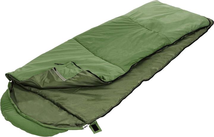 Toboli Schlafsack Grün 210x75cm Deckenschlafsack 950g Erwachsene Decke Camping (210 cm)