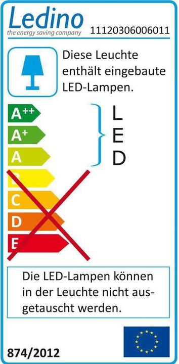 Label énergétique Ledino Projecteur LED avec capteur (2700 lm, IP54)