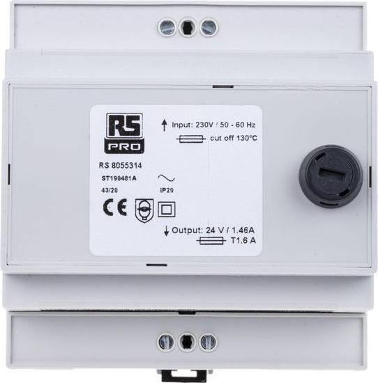 Produktbild Rs Pro Modular DIN-rail Transformer 24Vac 35VA