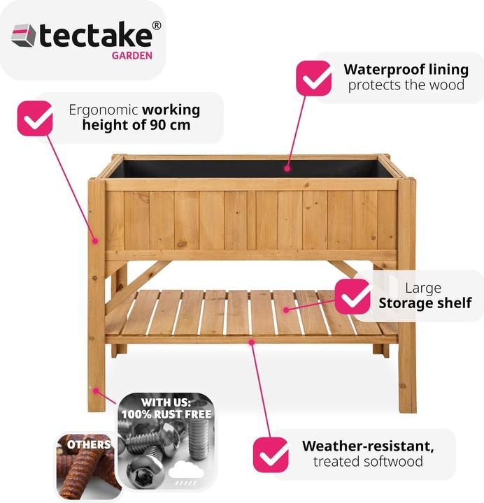Actual product image tectake Raised bed