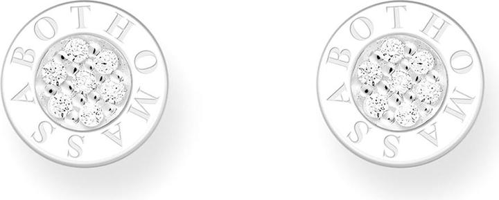 Produktbild Thomas Sabo Ohrstecker Classic Pavé Weiss (Silber)